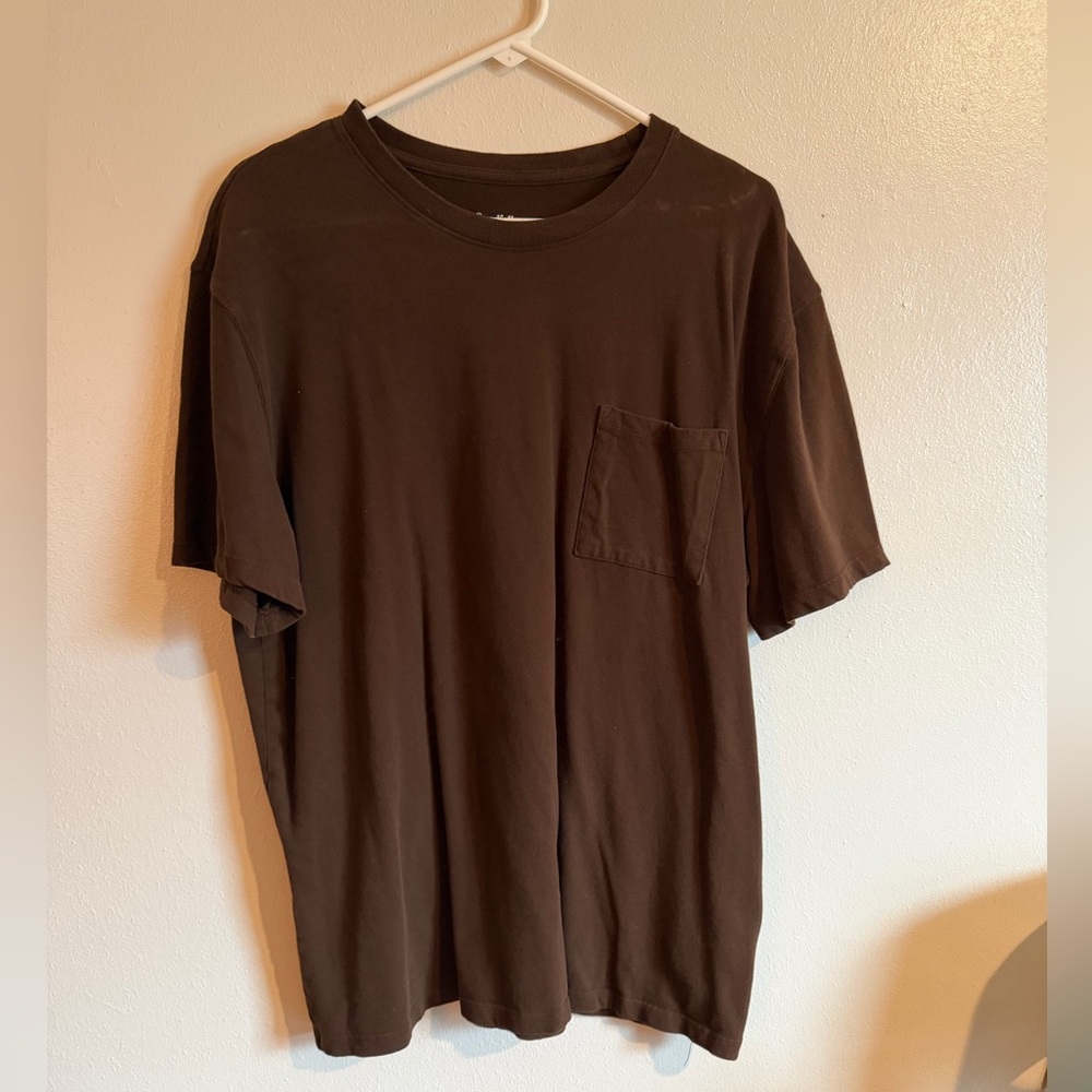 Goodfellow & Co Dark Brown Short Sleeve Tee